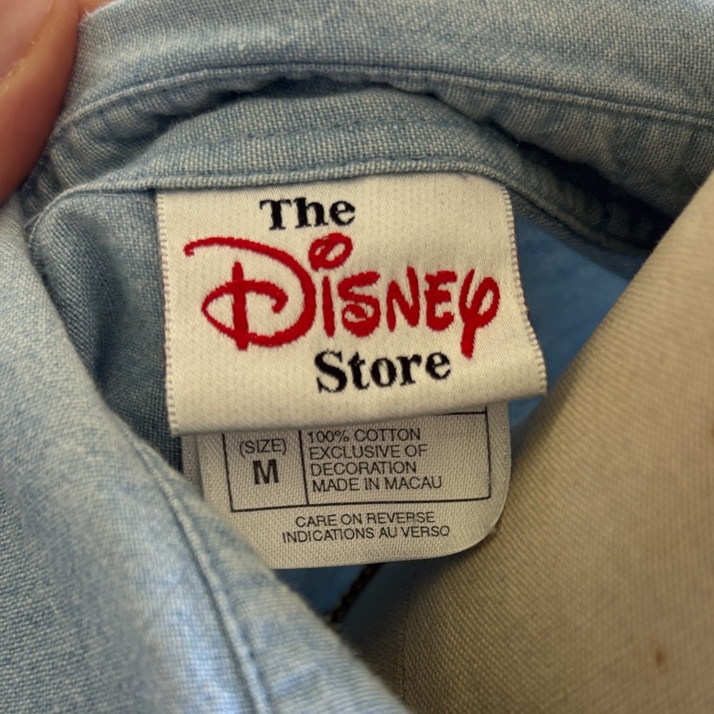 Disney Light Blue Denim Sleeveless Shirt with Winnie the Pooh & Tigger Patches - Picture 2 of 4